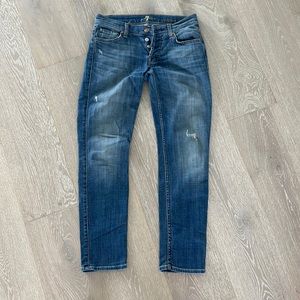 7 for all mankind stretchy jeans size 24